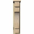 thumbnail image 2 of 6"W x 12"D x 28"H Mediterranean Rough Sawn Corbel w/Backplate, Douglas Fir, 2 of 9