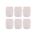 thumbnail image 4 of 6pcs Remote Control Holder Storage Box Living Room Adhesive Bedroom Hanging Rack, 4 of 6