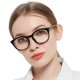 thumbnail image 1 of MARE AZZURO Gafas de Lectura Mujer Redondas Elegantes Lector 0 1.0 1.25 1.5 1.75 2.0 2.25 2.5 2.75 3.0 3.5 4.0 5.0 6.0 (Negro 100), 1 of 1