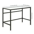 thumbnail image 5 of Evelyn&Zoe Sivil 42" Wide Rectangular Writing Desk, Blackened Bronze, 5 of 7