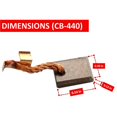 thumbnail image 2 of Paquete de 6 escobillas de carbón duraderas CB-440 Escobillas de carbón de repuesto para CB-440 CB-448 CB-436 195021-6 1 Negro, 2 of 5
