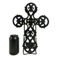 thumbnail image 3 of Rustic Southwestern Scroll Art Tuscan Fleur De Lis Emblems Wall Cross Crucifix, 3 of 5