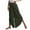 j46-Green, variant on Boho Palazzo Pants For Women Solid Color Elastic Waist Baggy Wide Leg Pants Ladies Casual Lightweight Everyday Beach Trousers,M