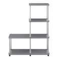 thumbnail image 2 of Convenience Concepts Designs2Go 4 Tier L Bookshelf, Gray, 2 of 5