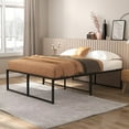 thumbnail image 3 of Simzone 13 inch Metal Platform Bed Frame Queen Size with Storage Space Under Frame No Box Spring Needed Mattress Foundation Easy to Assemble, Black, 3 of 5