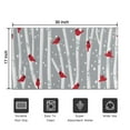 thumbnail image 5 of Gray Christmas Cardinal Bird Pattern Door Rugs,Washable Non Slip Door Mats Indoor,Decorative Door Mats,Entry Mat Indoor for Entrance,Bedroom,Kitchen,Bathroom,17"x30", 5 of 6