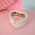 thumbnail image 2 of Joyero musical para niñas con temática de bailarina: caja de música giratoria con forma de corazón para aretes, collares y pulseras, 2 of 5