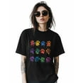 thumbnail image 2 of Colorful Dog Paw Print Womens Tshirt Graphic Tees Cotton Crew Neck T-Shirts, Casual Short Sleeve Shirts for Women Teen Girl Cartoon Style, 2 of 3