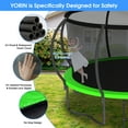 thumbnail image 4 of YORIN Trampoline, 14FT Trampoline for Adults and Kids, 1400LBS Trampoline with Enclosure Net, Basketball Hoop, Ladder, Wind Stakes, Outdoor Heavy-Duty Recreational Round Trampolines, 4 of 7