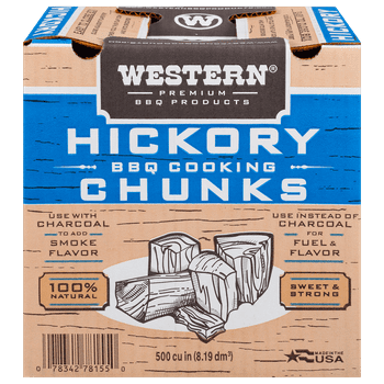 Western 500 CU IN Hickory Chunk Box CS