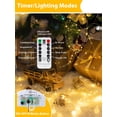 thumbnail image 3 of Cadena de luces BOSSERN de 20 pies, 60 LED, 4 unidades, mando a distancia a prueba de agua, 3 of 7