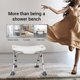 thumbnail image 5 of Banco de ducha plegable Asiento de baño Silla de baño Taburete con antideslizante, 5 of 8