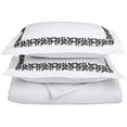 thumbnail image 1 of Floral Embroidery Sheet Set, Gift Box, King/Cal King, White/Black, 1 of 2