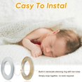 thumbnail image 2 of ZheElen 76pcs/set Round Edge Rubber Grommet For Curtains Easy Installation And Smooth Sliding Curtain Eyelet Silver, 2 of 6