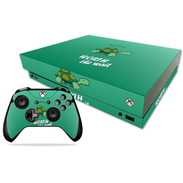 MightySkins MIXBONXCMB-Late Turtle Skin Decal Wrap for Microsoft Xbox One X Combo Sticker - Late Turtle