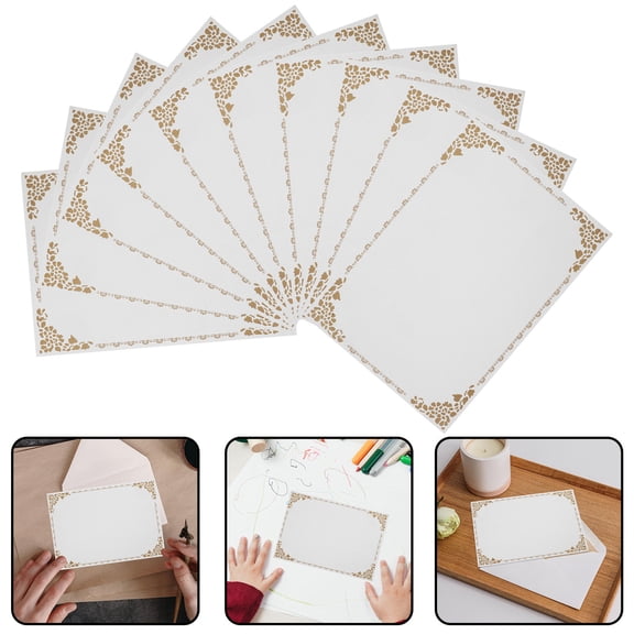 OUNONA  10 Pcs Fancy Student Honor Certificate Paper Office