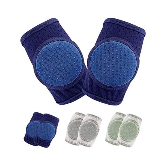 YJJSKEJI Baby Knee Pads for Crawling, Crawling knee pads for babies,Adjustable Anti Slip Breathable for Crawling Toddling(3 Pairs)