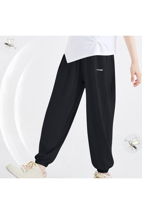 Boys Pants Outdoor Youth Sun Protection Quick Dry Hiking Joggers Pants Lightweight Athletic Tapered Pants 3-15 Years