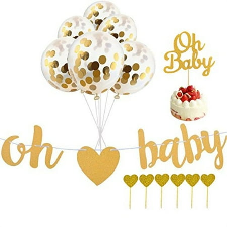 Lillypet Baby Shower Banner Oh Baby Balloons Oh Baby Cake Topper Lillypet Baby Shower Banner Oh Baby Balloons Oh Baby Cake Topper