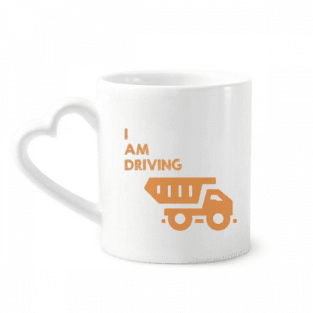 

Driving Goods Transfer Vehicles Mug Coffee Cerac Drinkware Glass Heart Cup