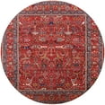 thumbnail image 1 of Ahgly Company Indoor Round Mid-Century Modern Rose Purple Oriental Area Rugs, 4' Round, 1 of 6