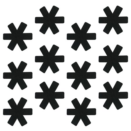 

12pcs Non-woven Pot and Pan Protectors Non-stick Pot Holder Heat Insulation Pan Pad for Kitchen (Black)