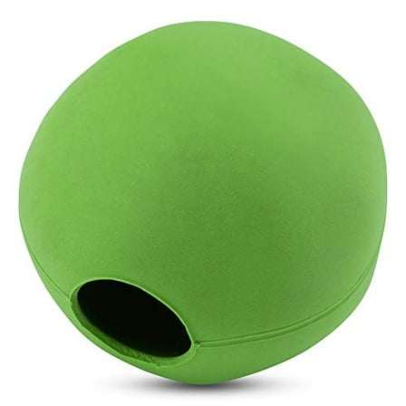 Beco Rubber Ball, Treat Dispensing Dog Toy, Green, Small