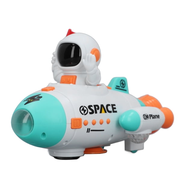 Juguete De Transbordador Espacial De Astronauta, Juguete De Nave Espacial Con Luz Eléctrica De Rotación De 360 grados Para Niños