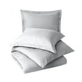 thumbnail image 2 of Splendid - Luxurious Quality 2 PC 600 TC Cotton Duvet cover set (Solid White, Twin)- Easy to care, Super Soft & Durable - Zippered Closure with Corner Ties, 2 of 4