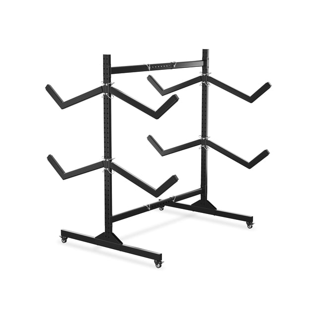 Yiwa Freestanding Kayak Storage Rack, Heavy Duty Storage Solution for Garage and Outdoor Use, Ideal Rack for Kayak, Canoe, Surfboard, and Paddleboard Storage