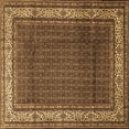 thumbnail image 1 of Ahgly Company Indoor Square Persian Brown Traditional Area Rugs, 7' Square, 1 of 4