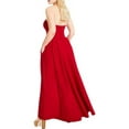 thumbnail image 2 of SPEECHLESS Womens Red Pocketed Sleeveless Strapless Maxi Formal Hi-Lo Dress Juniors 11, 2 of 2