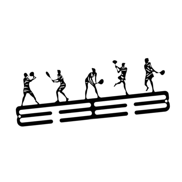 Colgador de medallas resistente para colgar en la pared para carreras de fútbol y corredores. B