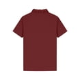 thumbnail image 5 of Craaazy Women's Summer Solid Color Short Sleeve Topss, V Neck Ruffle Trim Casual Shirt, Loose Fit Comfy Blouse for Everyday Outfits Gifts, 5 of 6