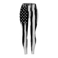 thumbnail image 3 of TOWED22 4th of July Stars & Stripes High Waist Tummy Control Leggings 4th of July Workout(Grey,L), 3 of 4