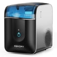 thumbnail image 3 of EUHOMY Nugget Ice Maker Countertop, 40Lbs/24H Chewable Pebble Ice Machine with App Control, Black, 3 of 12