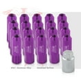 thumbnail image 3 of AJP Distributors Universal JDM Sport M12X1.25mm Thread Pitch 20 Piece VIP Extended Hexagonal Aluminum Open End Wheels Rims Tuner Locking Type Lug Nuts Key Set Kit Anodized Purple, 3 of 4