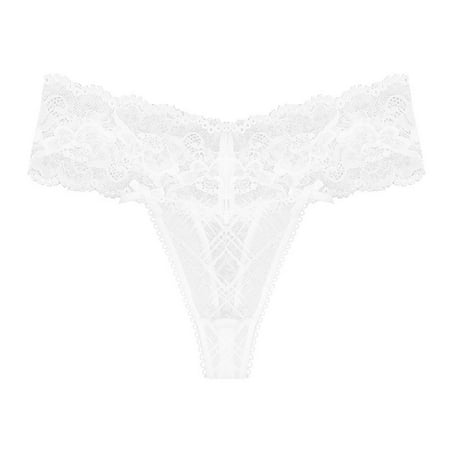 

eczipvz Underwear Women Women s Savage Not Sorry Strappy Lace Brazilian White