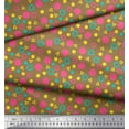 thumbnail image 3 of Soimoi Rayon Fabric Circle,Dot & Triangle Geometric Decor Fabric Printed Yard 56 Inch Wide, 3 of 3