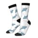 thumbnail image 1 of Balery Cute Shark Calcetas Largas con Estampado para Hombre y Mujer – Suaves y Transpirables, Talla Única (US 5-11), 1 of 6