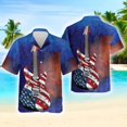 thumbnail image 5 of Camisa de hombre Harajuku con estampado de guitarra en 3D, ropa de calle de hip hop para hombre, camisa holgada de gran tamaño, blusas casuales de moda de manga corta, 5 of 5