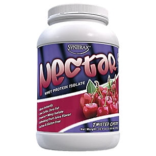 Syntrax NectarTwisted Cherry, 100% Whey Protein Isolate; Aspartame Free,