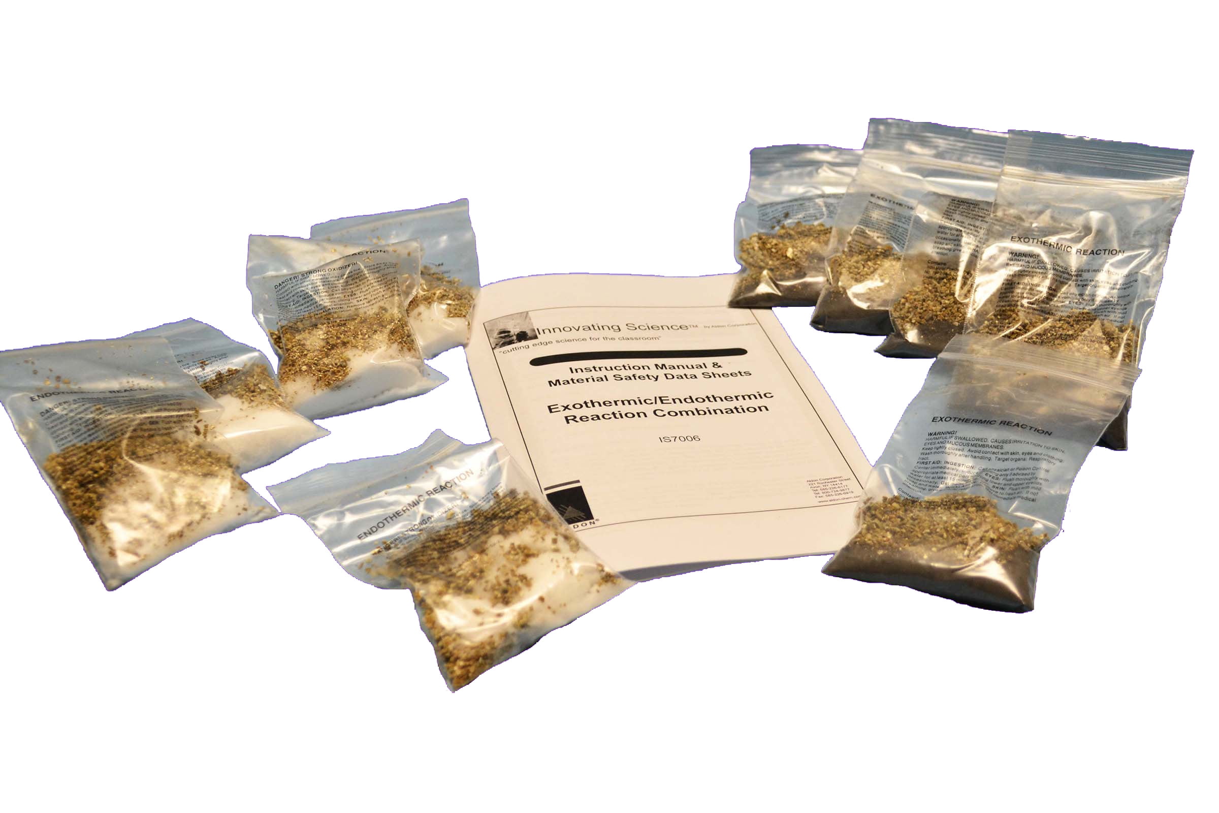Innovating Science Exothermic Reactions Chemistry Demo Kit - Supplies For 15 Student Groups