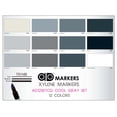 thumbnail image 3 of Chartpak Ad Markers - Cool Grays, Set of 12, 3 of 4