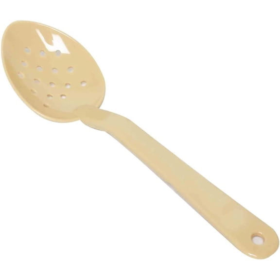 TrueCraftware - 13-Inch Perforated Serving Spoon, Polycarbonate, Beige Color, Set of 12, NSF listed