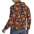 thumbnail image 6 of Lsque Turkey Bird Pattern Casual Men's Hoodie,Hooded Sweatshirt with Kangaroo Pocket,Pullover Hoodie-XX-Large, 6 of 7