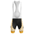 thumbnail image 1 of Thanksgiving Orange Wave Bib Shorts - S, 1 of 3
