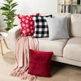 thumbnail image 5 of PAVILIA Light Gray Throw Pillow Covers 20x20 Set of 2, Decorative Pillow Cases for Bed Sofa Couch, Boho Aesthetic Accent Decor Cushion Bedroom Living Room, Velvet Square Euro Sham Covers, Light Grey, 5 of 8