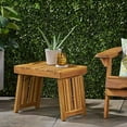 thumbnail image 2 of Christopher Knight Home Kyoto Outdoor Acacia Wood Folding Side Table by  - 21.50" W x 13.75" D x 16.00" H Teak Finish, 2 of 3