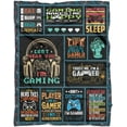 thumbnail image 5 of Gaming Throw Blanket, Best Gaming Gifts for Men - Gamer Room Decor Gifts for Boys/Men, Warm Cozy Fannel Gamer Blanket - Video Game Lover Gifts - Gamer Gifts 40" X 50", 5 of 6